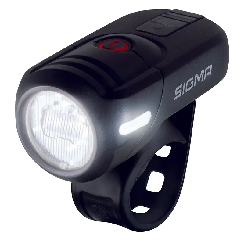 Iluminat bicicletă USB Sigma Aura 45 Micro Set Nugget II negru omologat — vederea 2
