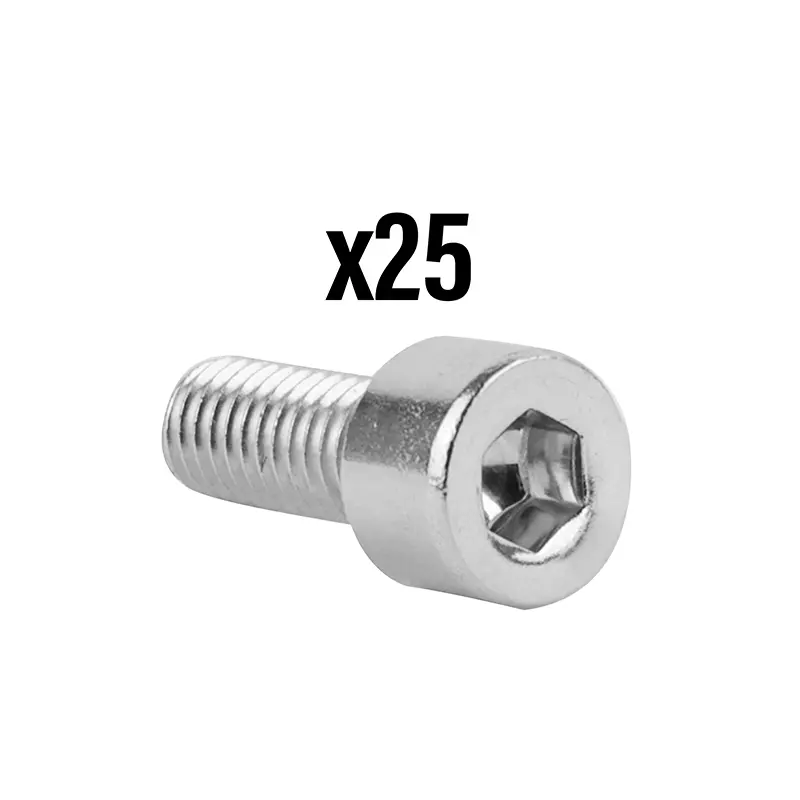 Винт CHC внутренний шестигранник M5 x 25 мм хром P2R (пакет 25 штук)