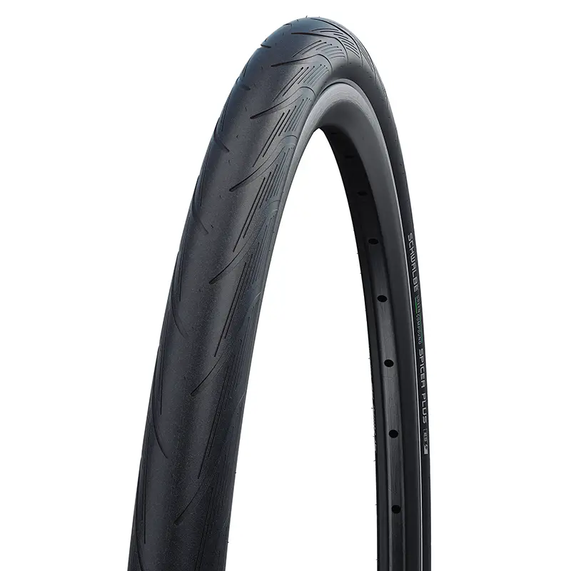 إطار VTC للدراجة الكهربائية حضري Schwalbe Spicer Plus مقاس 700 × 35 Tubeless Ready أسود