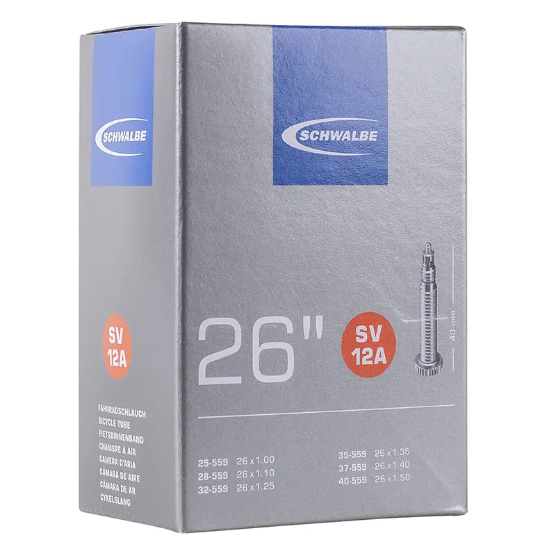 自転車用インナーチューブ 26 x 1.00-1.50 schwalbe airplus バルブ presta 40MM (25-40X559) (SV12A)