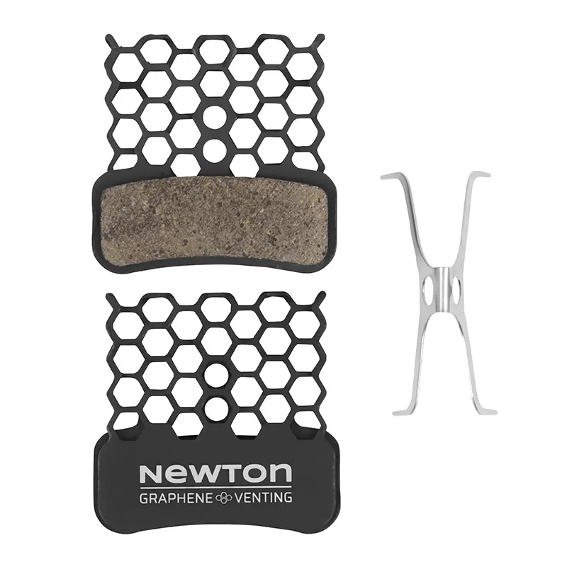 Plaquettes de frein VTT NEWTON Graphene Organic avec ailette refroidisseur (paire)