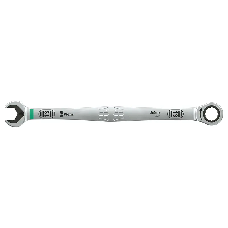 Clé mixte-plate à cliquet Wera Joker 13 mm version longue 245 mm chrome molybdène
