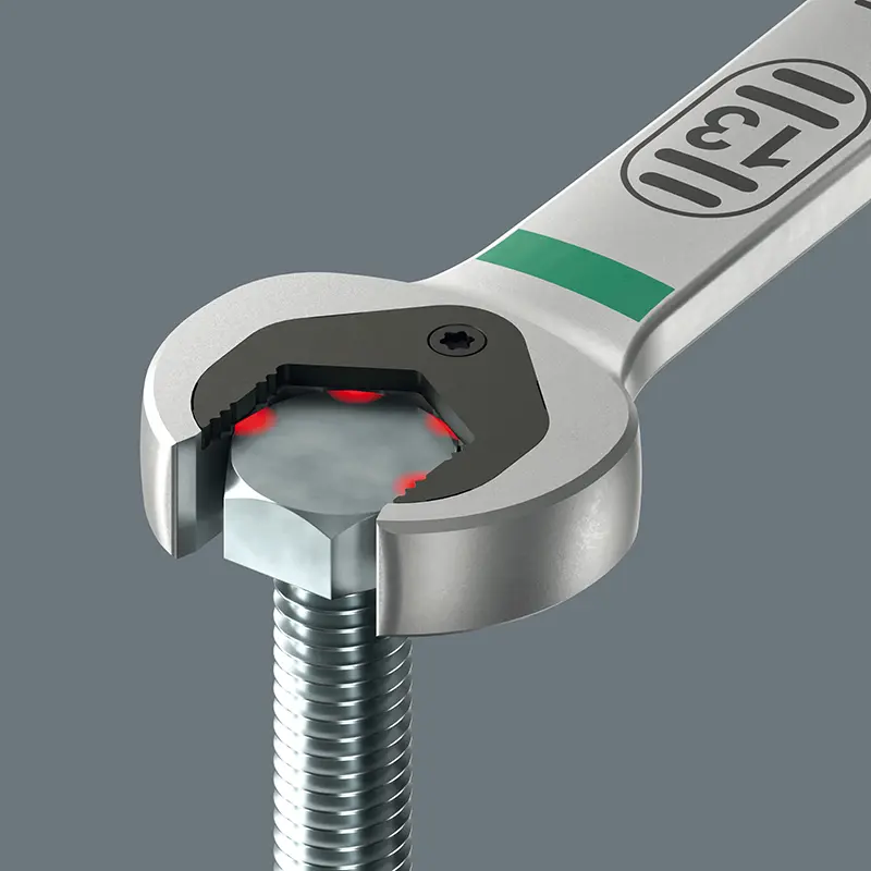 웨라 조커 13mm 롱 버전 245mm 크롬 몰리브덴 래칫 콤비네이션 렌치 — 3번째 뷰