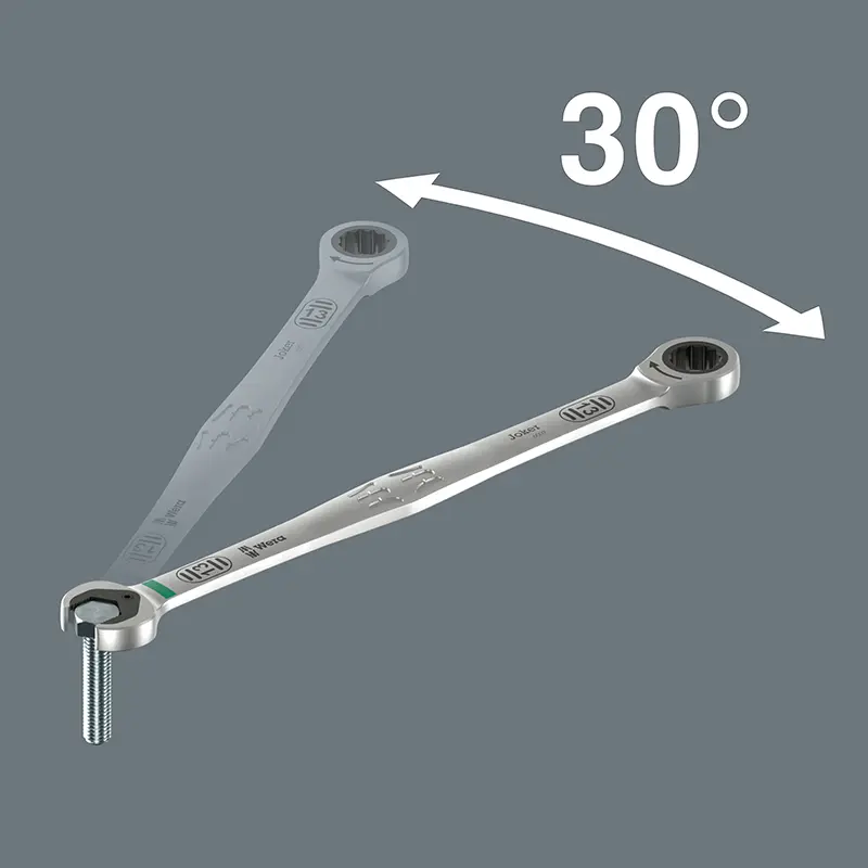 웨라 조커 13mm 롱 버전 245mm 크롬 몰리브덴 래칫 콤비네이션 렌치 — 5번째 뷰