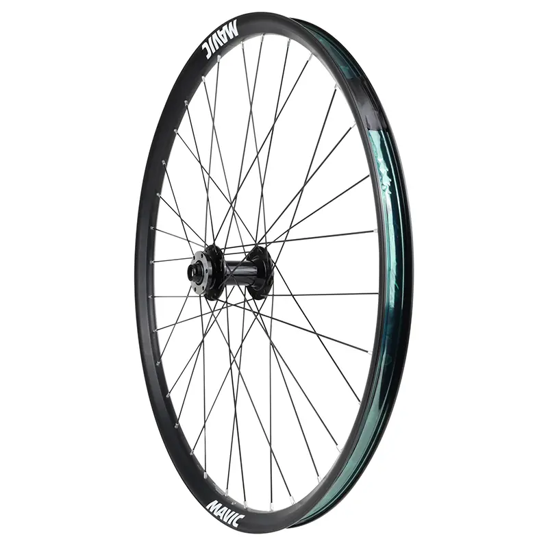 Roue VTT VAE disque 27,5" Mavic e-Access XR27 Boost tubeless ready avant axe traversant 15-110 disque 6 trous noir 32 rayons