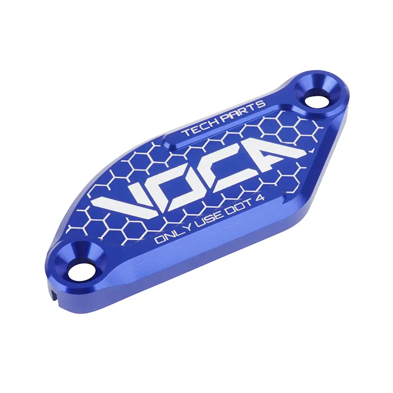 Couvercle de maître-cylindre de frein VOCA Racing aluminium CNC bleu