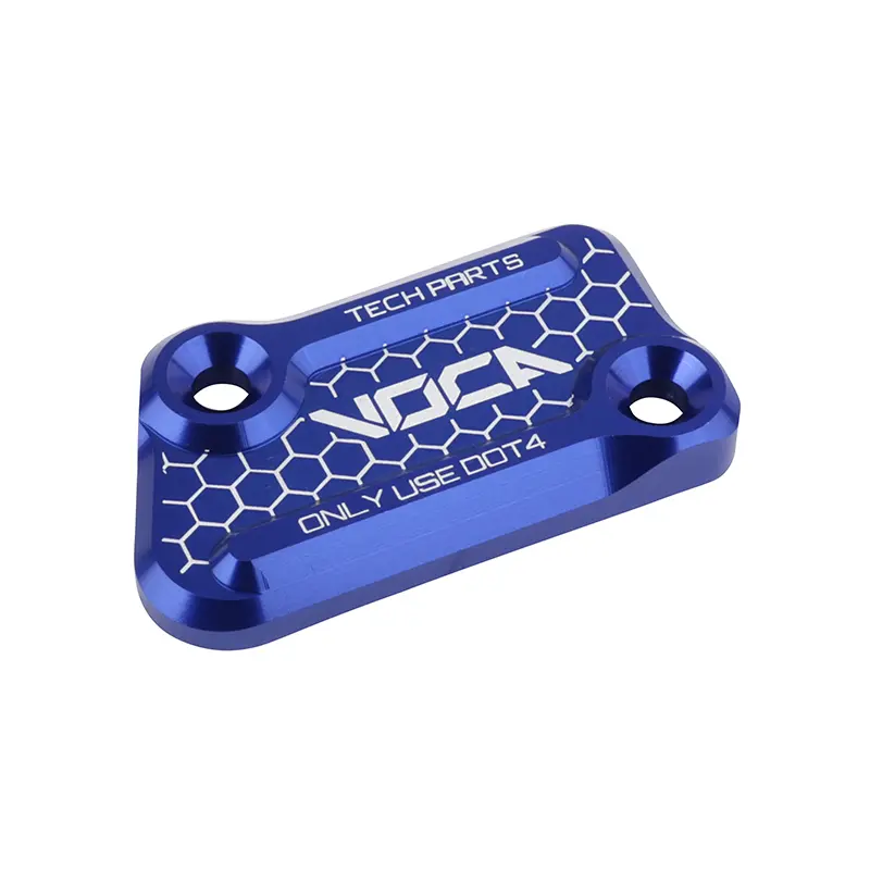 Couvercle de maître-cylindre de frein VOCA Racing Rieju 50 RR/MRX/SMX/MRT aluminium CNC bleu