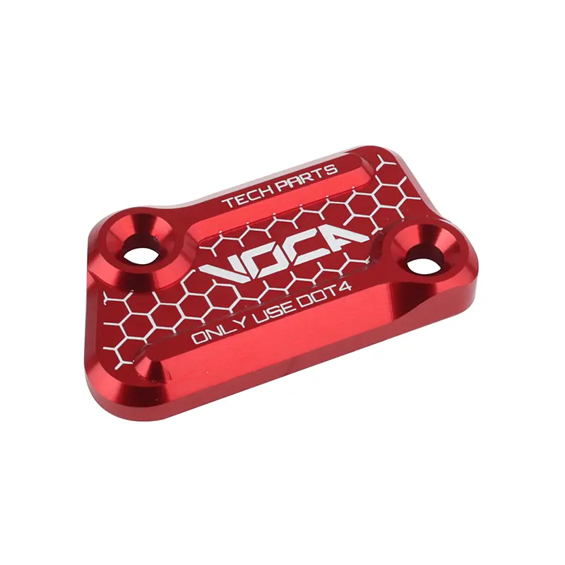 Couvercle de maître-cylindre de frein VOCA RACING aluminium CNC rouge pour Rieju 50 RR MRX SMX MRT