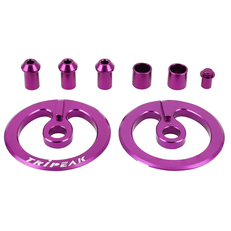 Tripeak violette Schrauben für Aero-Wing Carbon-Schaltwerkfüße 18 Zähne