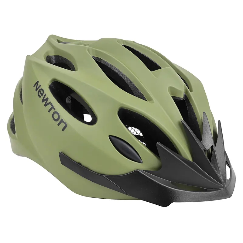 Biciklistička kaciga Newton cesta/MTB sport vojno zelena in-mold Fidlock 58-61 cm s vizirom