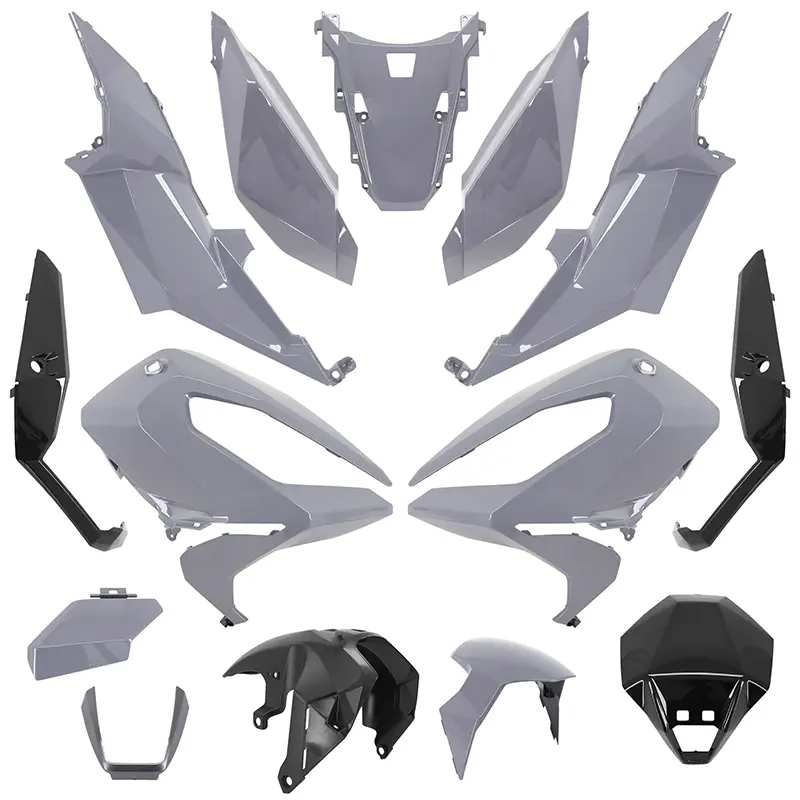 Karosserie-Verkleidung Maxiroller passend Honda 750 X-ADV 2021-2024 Nardo Grau (Kit 14-teilig) P2R
