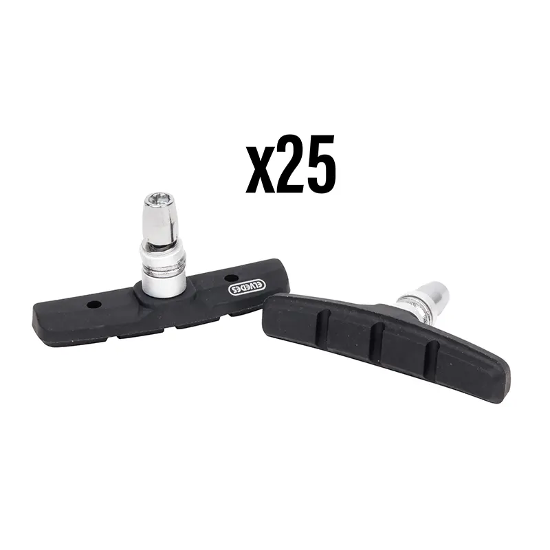 Porte-patin frein VTT V-brake à vis symétrique Elvedes 70 mm noir (boîte de 25 paires)