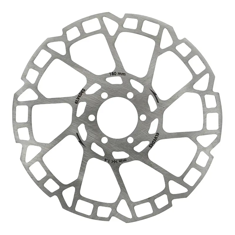 Disque de frein VTT Elvedes 180 mm 6 trous argent 1,8 mm