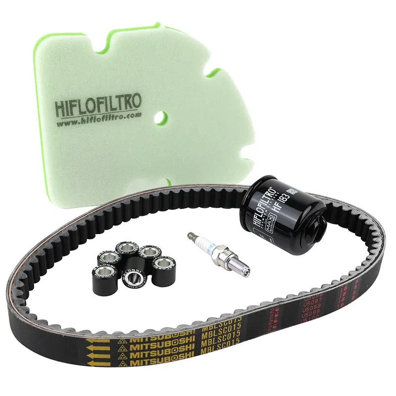 Wartungsset für Maxiscooter Piaggio MP3 125 2006+ und X8 125 2005-2007 - 5-teilig
