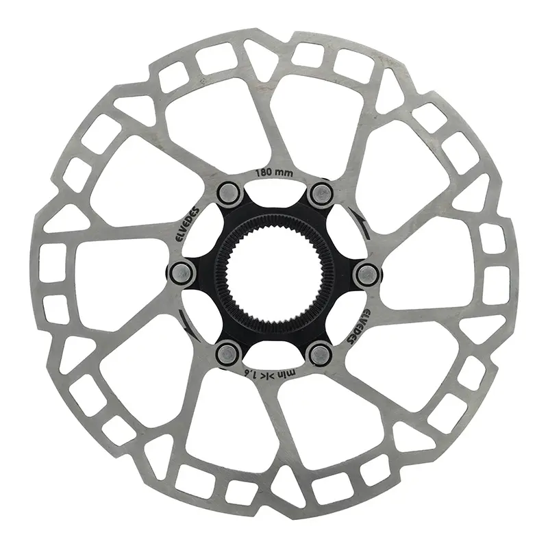 Disque de frein VTT Centerlock Elvedes 180 mm argenté épaisseur 1,8 mm