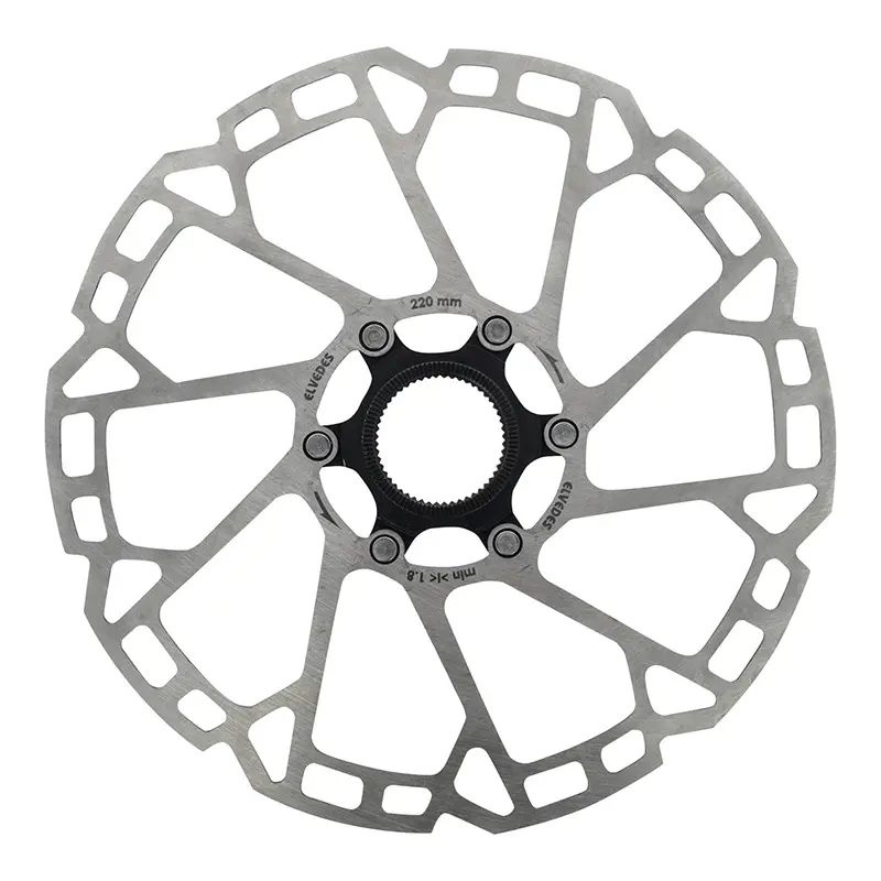 Disque de frein VTT Centerlock Elvedes 220 mm argent - épaisseur 2 mm