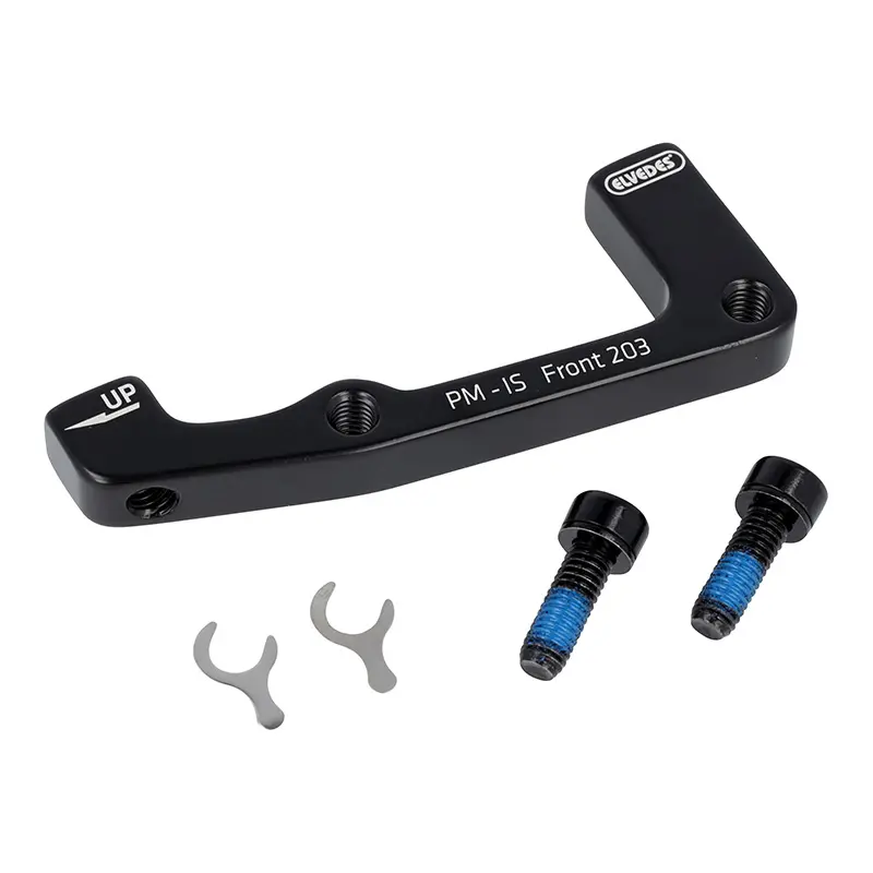 Adaptateur frein à disque VTT avant Elvedes 203 mm étrier post-mount sur fourche international