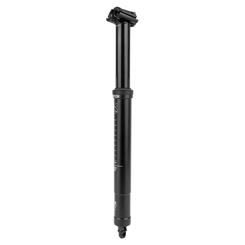 Teleskop-Sattelstütze MTB Switch SWR-180 verstellbar schwarz Durchm. 30.9 L451MM (Verstellung per Innenzug Federweg 180-155MM) Klemmbefestigung - Luftkartusche mit einstellbarem Druck