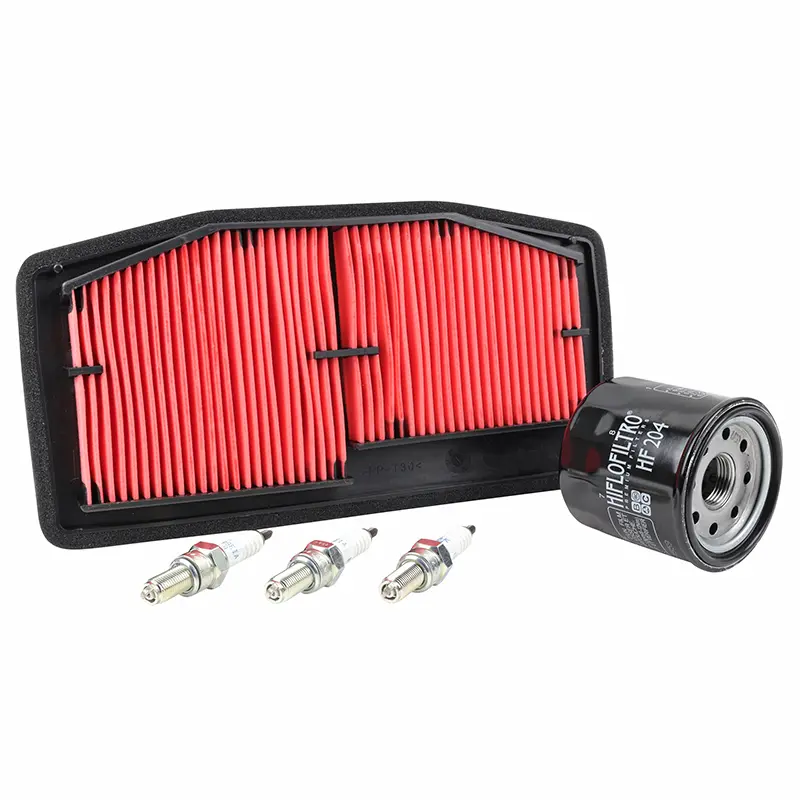 Kit entretien moto adaptable Triumph 765 Street Triple R, RS, S 2017+ pack 5 pièces Sélection P2R Premium
