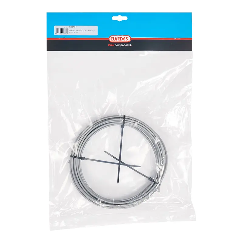Gaine de dérailleur Elvedes gris 4,1 mm (rouleau de 10 m) avec liner anti-friction
