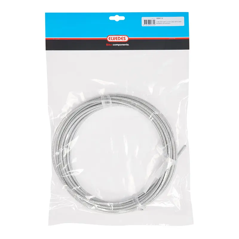 Gaine de dérailleur Elvedes gris coloré kévlar 4,9 mm (rouleau de 10 m) avec liner anti-friction