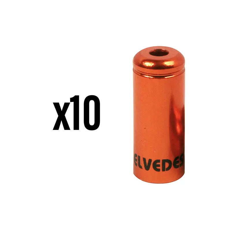 Bremszugendkappe 5 mm Alu orange wasserdicht Elvedes (Packung mit 10)