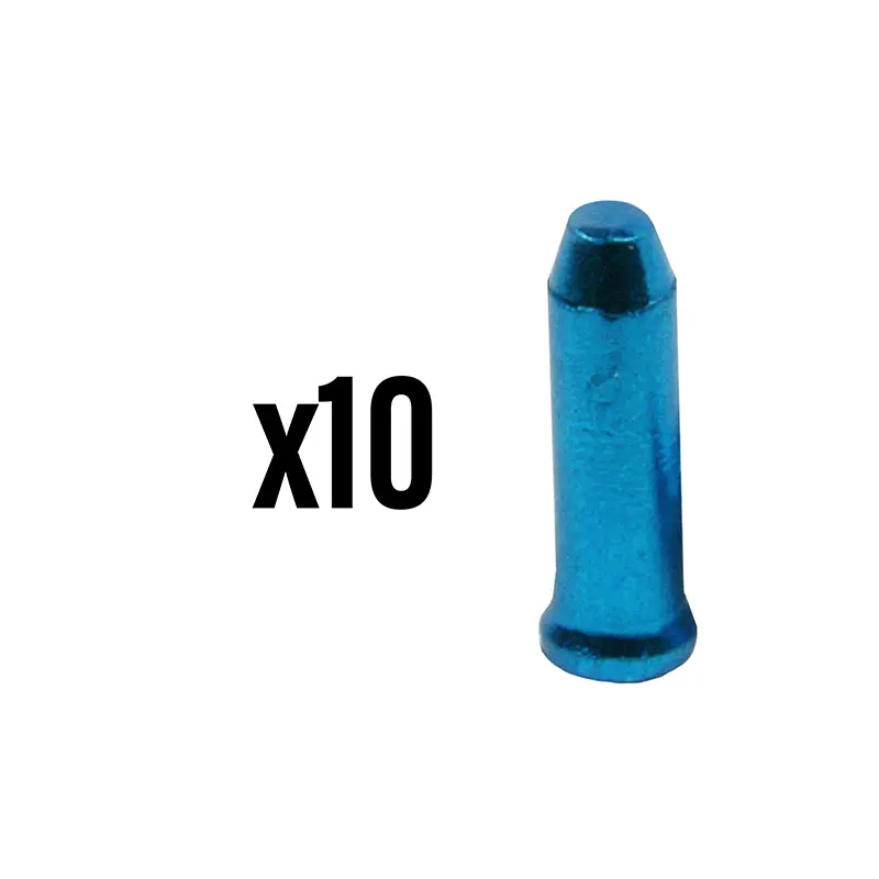 ڈیریلور/بریک کیبل اینڈ Elvedes 2,3 mm ایلومینیم نیلا (10 کے سیٹ میں فروخت)