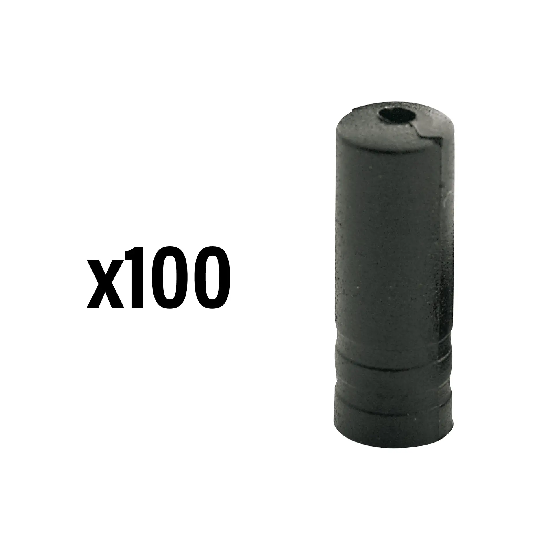Embudo de funda 5 mm plástico negro estanco ELVEDES (lote de 100)