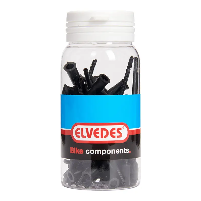 Elvedes bowdenrørskapsel med guide sort 4,3 mm (sæt 50) — 3. billede
