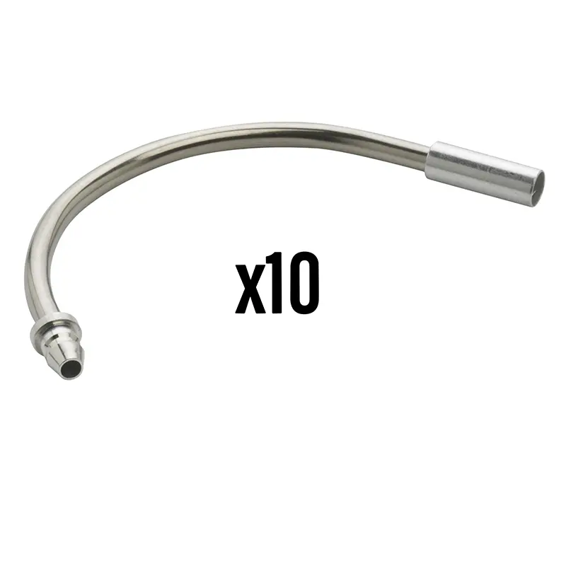 Coude v-brake Elvedes 130° inox (vendu par 10)