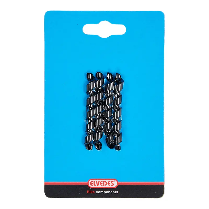 Elvedes flexible spiral sleeve for electric bike wire diameter 4.3-5 mm black (pack of 4)