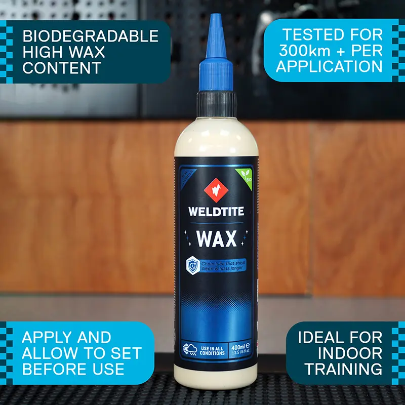 Weldtite Wax Kettenwachs für Fahrräder - Biologisch abbaubares Trockenwachs für alle Bedingungen 400 ml — Ansicht 8