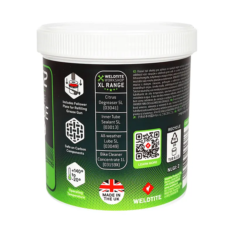 Cykelsmøregrease Weldtite TF2 med Teflon 500 g — 3. billede