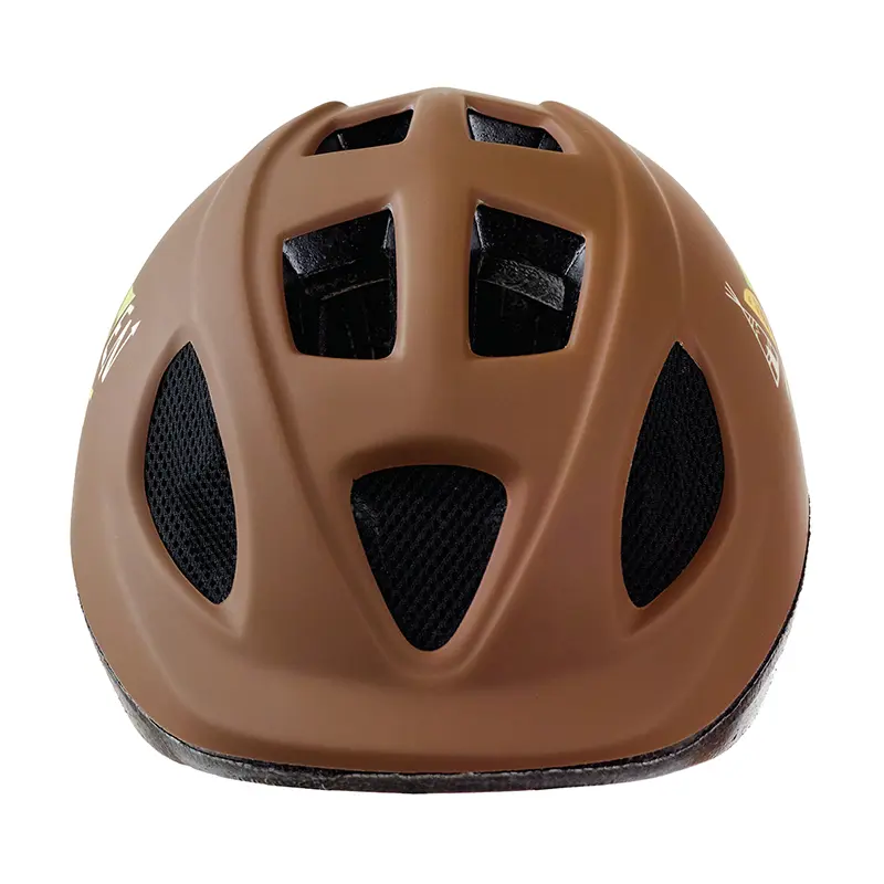 Polisport ایڈونچر براؤن بچوں کا بائیک ہیلمٹ 48-52 سینٹی میٹر ڈائل کے ساتھ — 5 ویو