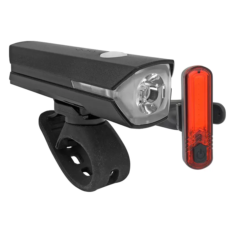 USB-Fahrradbeleuchtungsset Newton 300 Lumen vorne + hinten wiederaufladbar