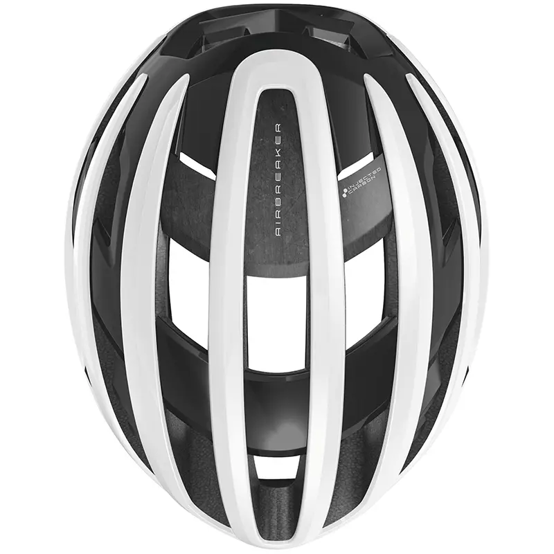 خوذة دراجة هوائية Abus Airbreaker 2.0 طريق أبيض لامع مقاس L (58-62 سم) — المنظر 6