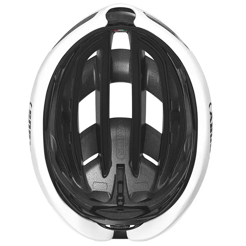 خوذة دراجة هوائية Abus Airbreaker 2.0 طريق أبيض لامع مقاس L (58-62 سم) — المنظر 7