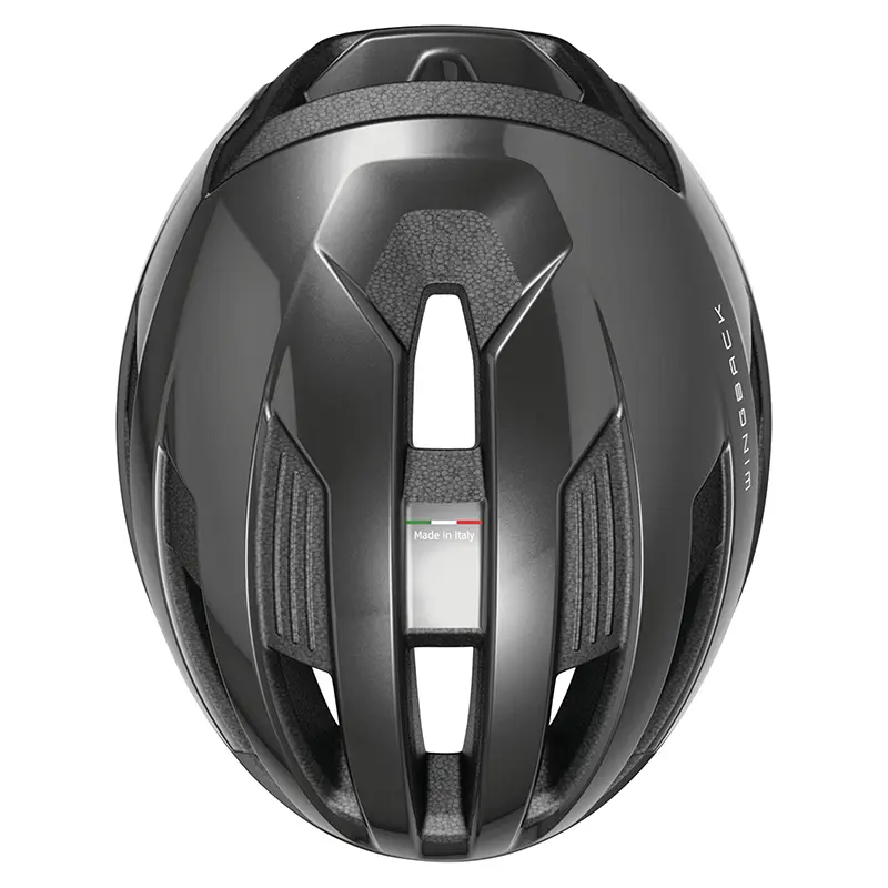 Volwassen fietshelm Abus Wingback Titan glanzend grijs maat S (51-55 cm) — zicht 6
