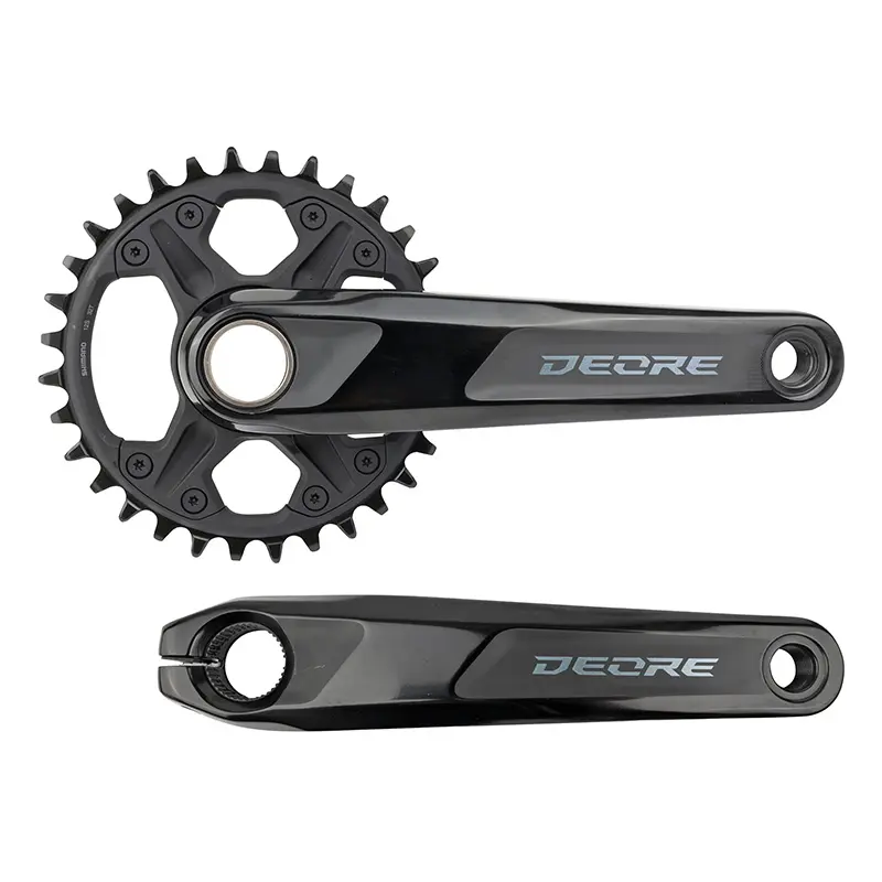MTB 크랭크 셋 시마노 12속. 데오레 M6120 블랙 170MM 32DTS 통합 (워크샵 설치)