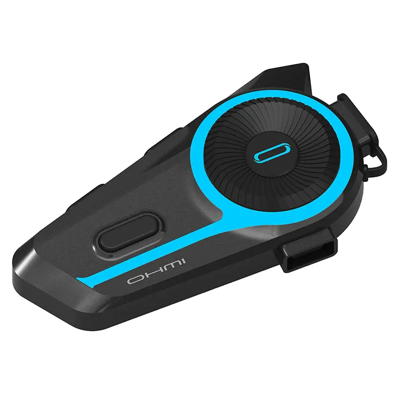 Intercom Asmax Ohmi D9 Bluetooth 5.4 noir - 6 utilisateurs 2 km