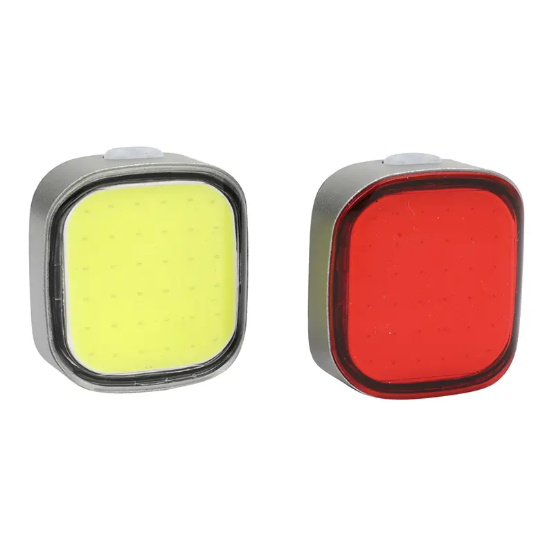 Fahrradbeleuchtungsset USB Newton COB LED hohe Sichtbarkeit schwarz wiederaufladbar