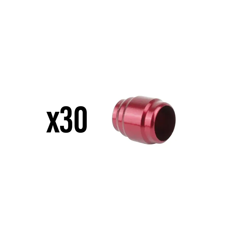 Elvedes Brake Hose Fitting Olive Compatible SRAM AV02-1 Red (Pack of 30)