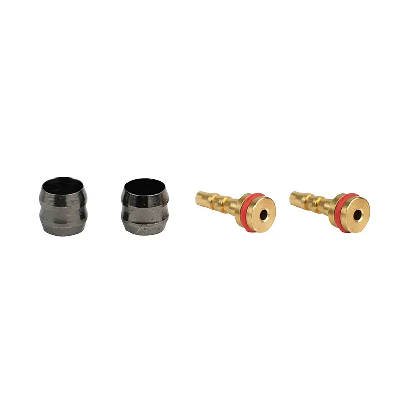 Raccord durite frein Elvedes olive et insert - pin compatible Tektro 5.0 (paire)