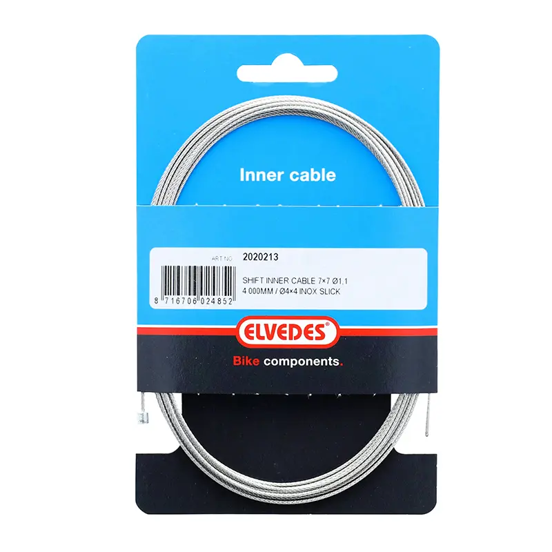 Elvedes Stainless Steel Derailleur Cable D1.1 mm L4.00 m Shimano-SRAM Compatible