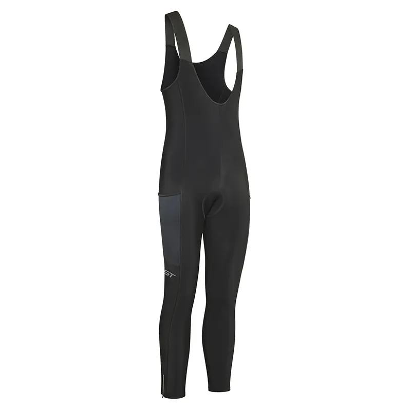 Cuissard long à bretelles Gist Bib-Tights Zero 0° noir XL zip chevilles