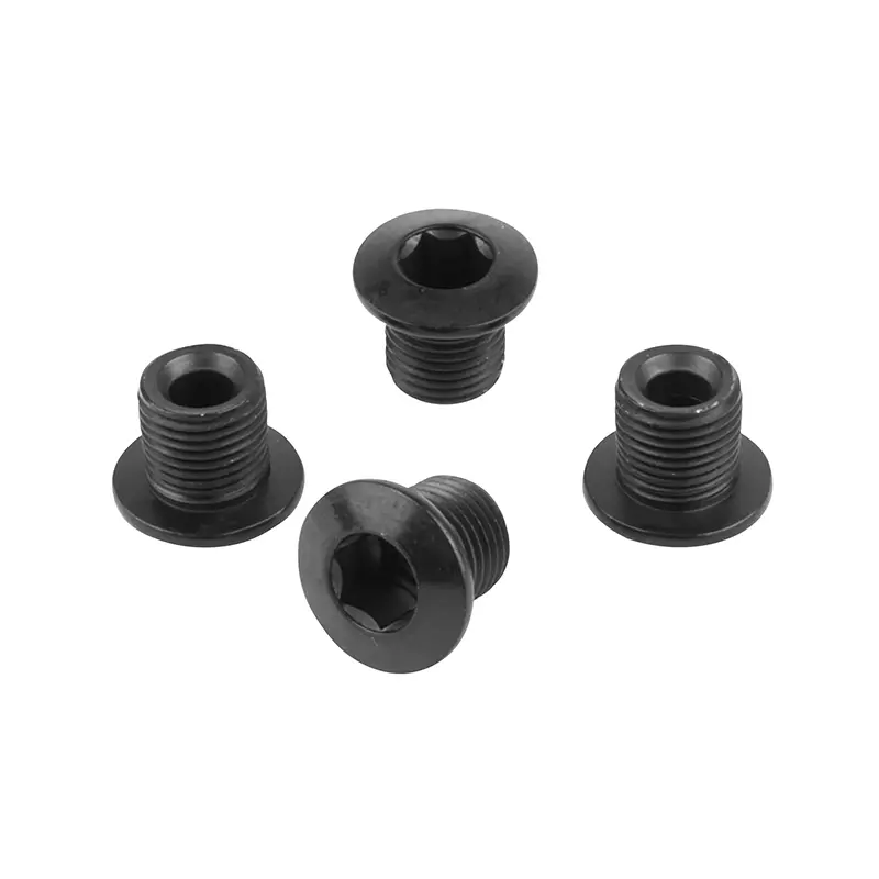 ذراع دواسة Samox فولاذ أسود متوافق مع ترس واحد 4 أذرع (طقم من 4) - براغي M8X0.75X7L