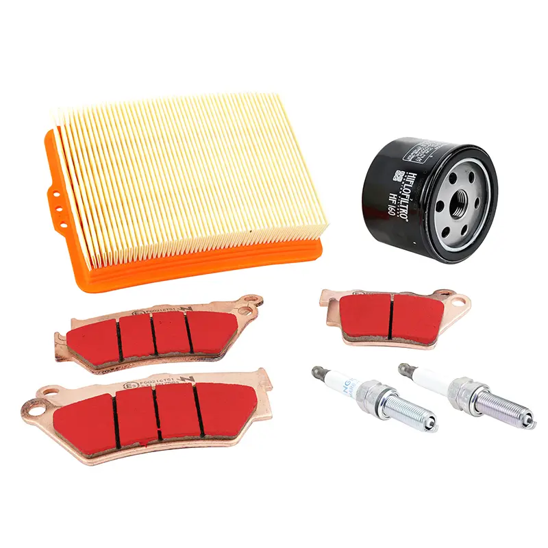 Kit entretien moto BMW F 750 GS F 850 GS Adventure 2017-2024 plaquettes métal fritté 7 pièces Sélection P2R Premium