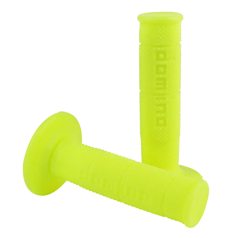 Domino 6131 closed end 120 mm yellow fluorescent handle grip (pair)