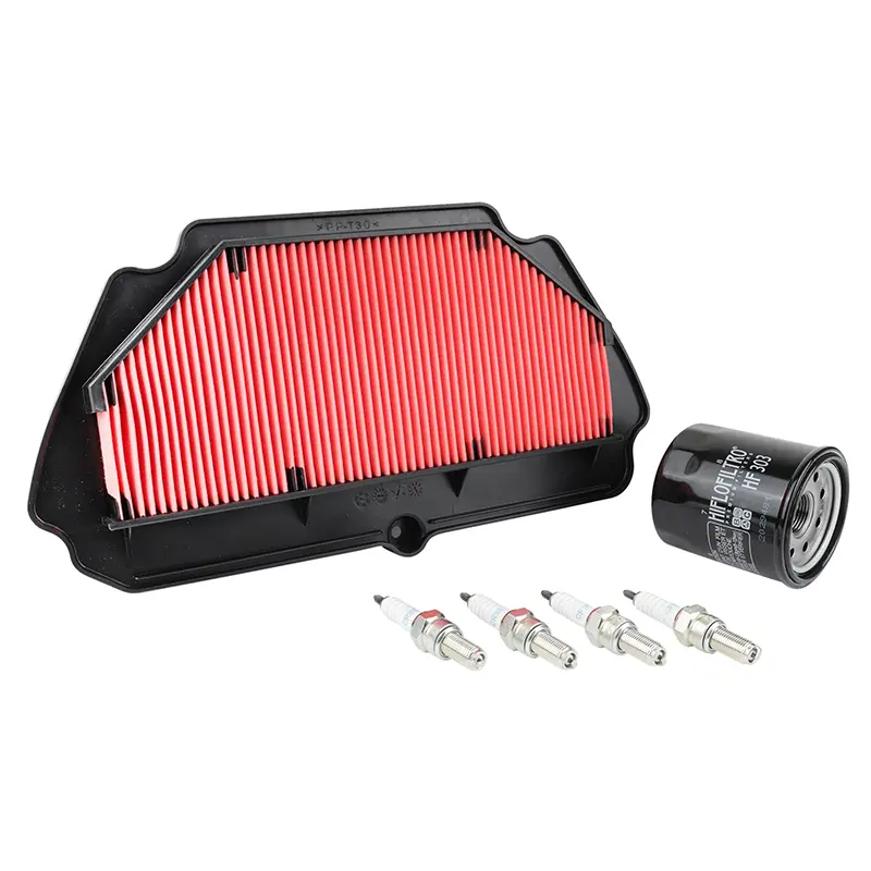Kit entretien moto Sélection P2R adaptable Kawasaki 636 ZX-6R Ninja 2013+ (pack 6 pièces) Premium