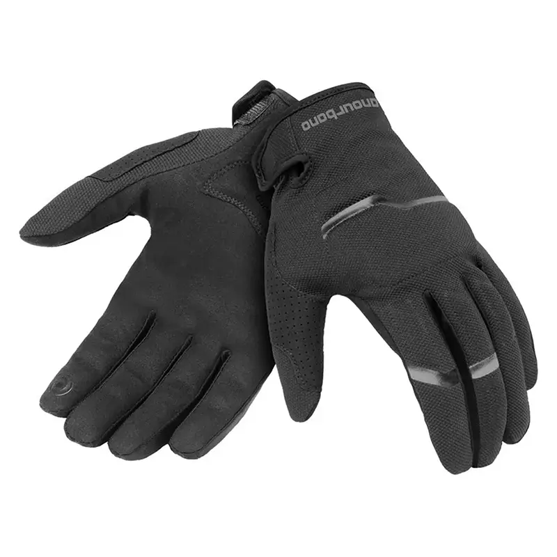 Sommerhandschuhe tucano urbano herren miky evo schwarz T12 (XXL) (genehmigt nach 13594:2015-CE) (touchscreen-kompatibel)